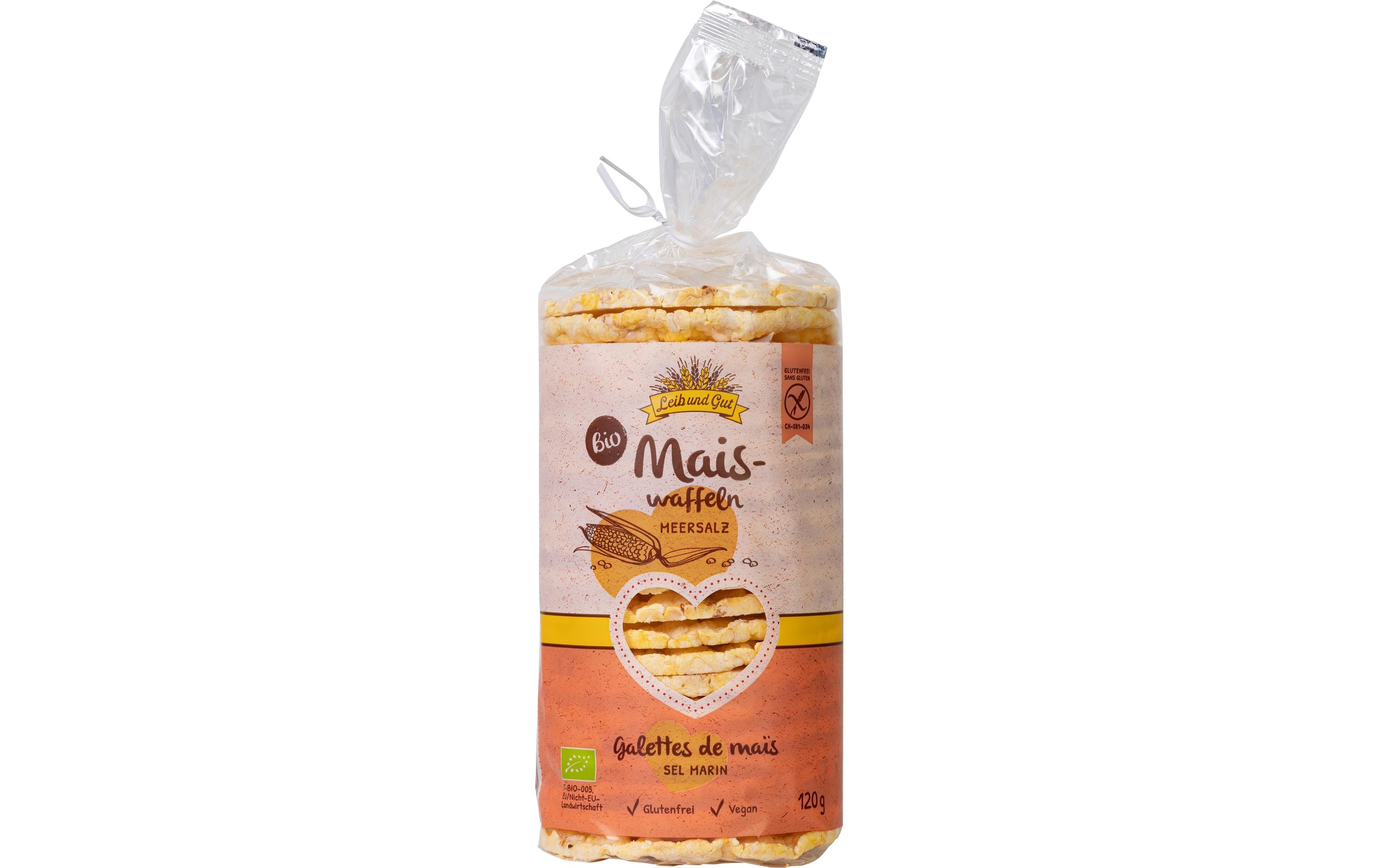 Bio Maiswaffeln Meersalz 120 gSalzige Maiswaffeln in Bio-Qualität
