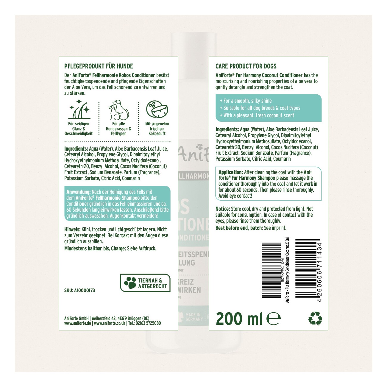 AniForte Fellharmonie Conditioner Kokos 200ml