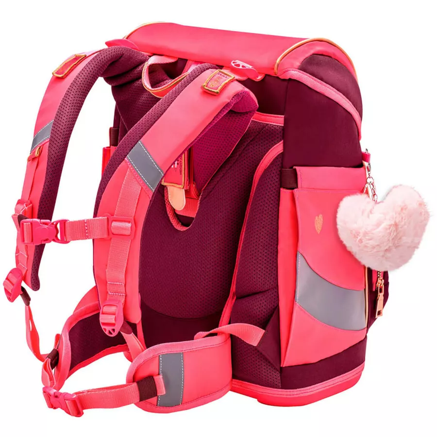 Belmil Schulranzen Premium Smarty Plus Set 5-teilig Coral