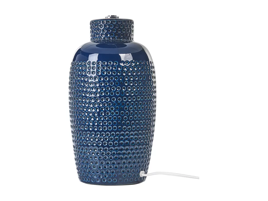 Lampe à poser PERLIS Céramique Bleu marine