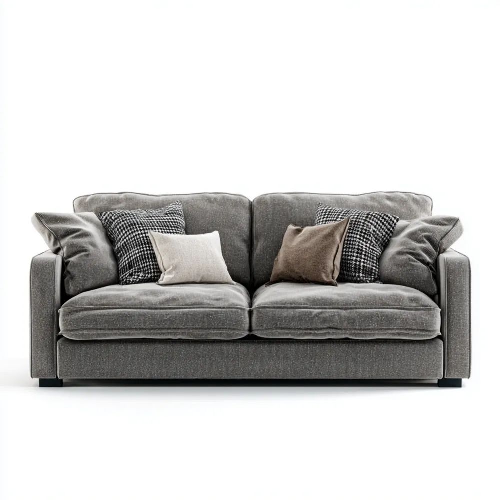 2-Sitzer-Sofa Stoff 200x95x85 cm – Dunkelgrau – Modernes Design
