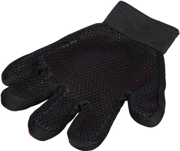 Trixie Fur care glove, 16 × 24 cm, pink/sort