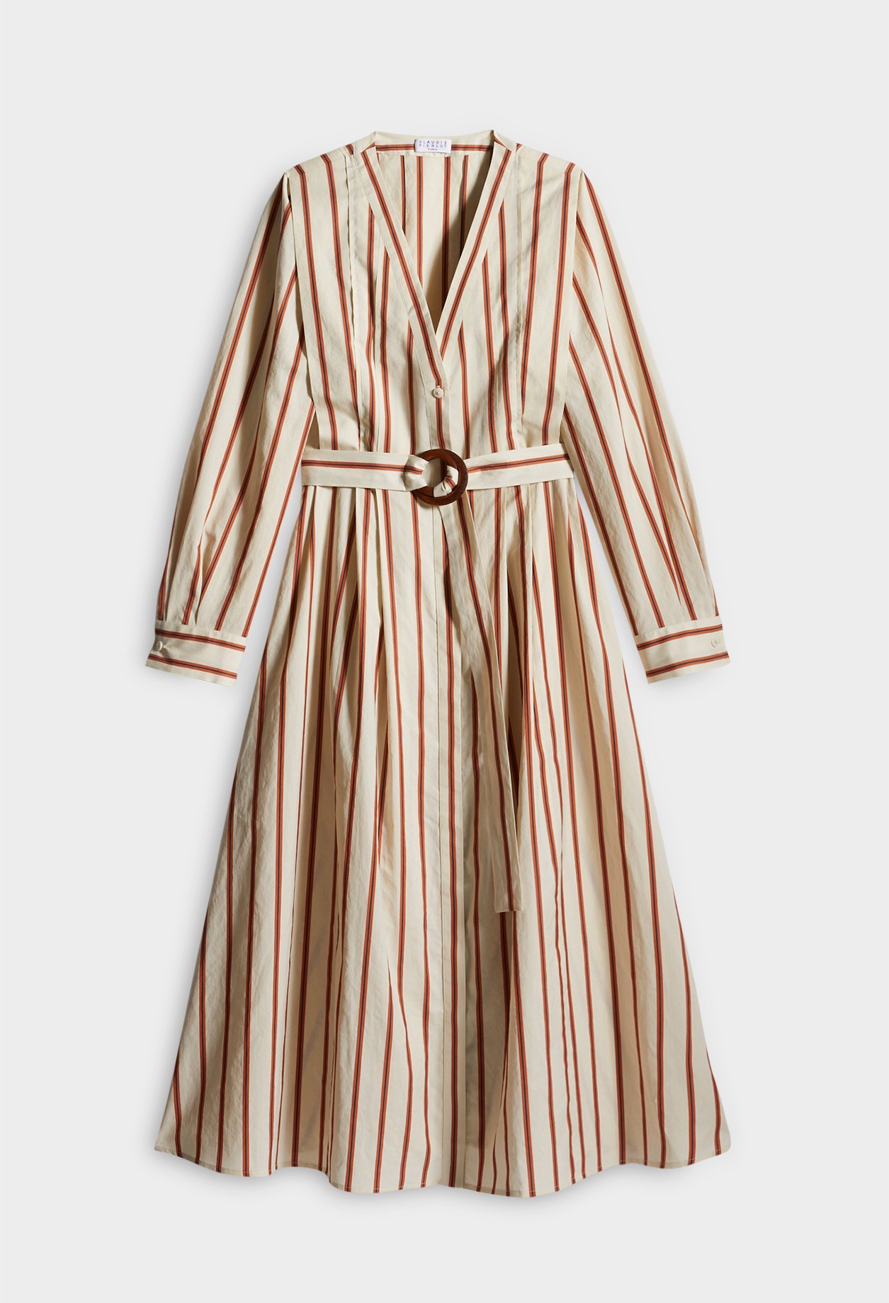 Robe longue rayee