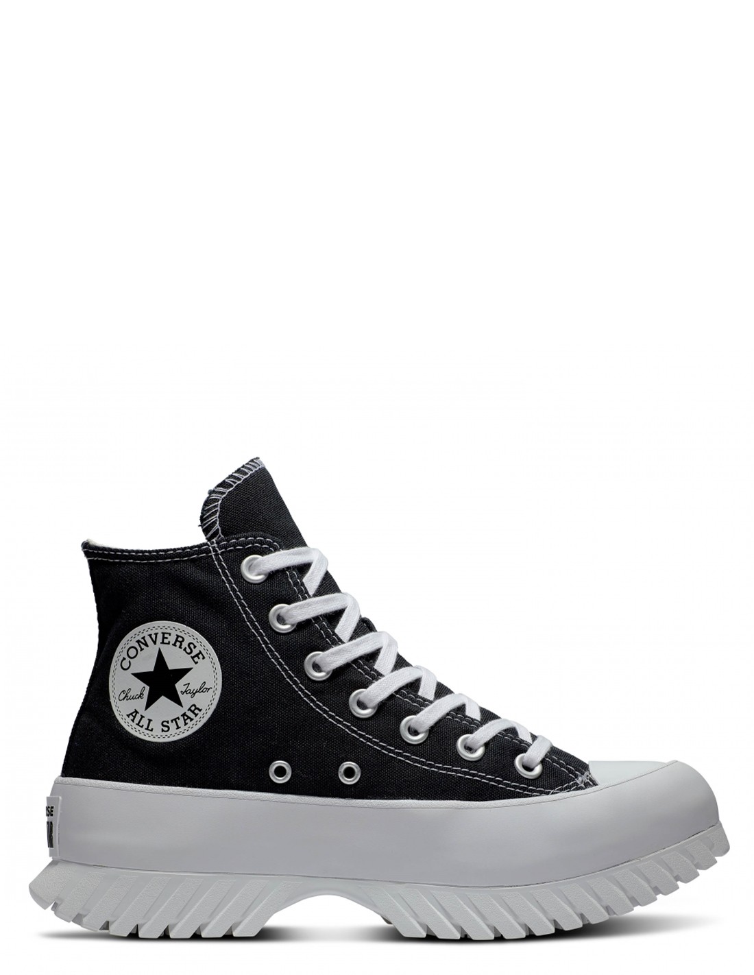 converse sneakers compensées montantes femme ctas lugged 2.0 hi noir