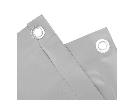 écran d'intimité de balcon gris 500x120 cm PVC