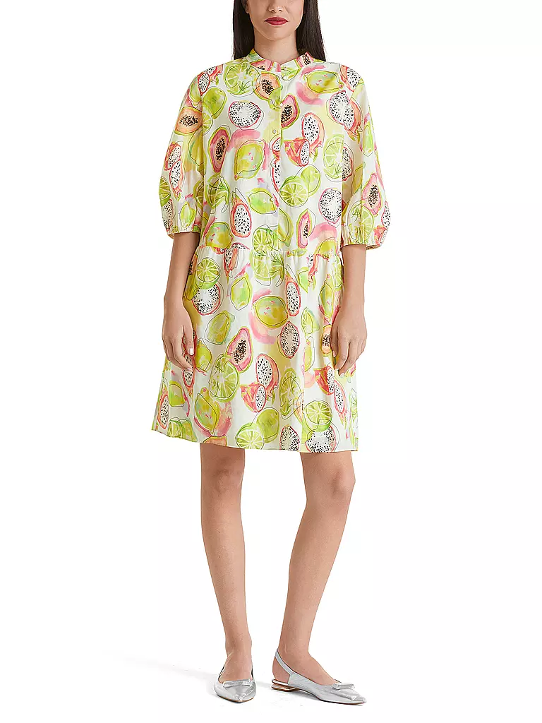 MARC CAIN Hemdblusenkleid gelb