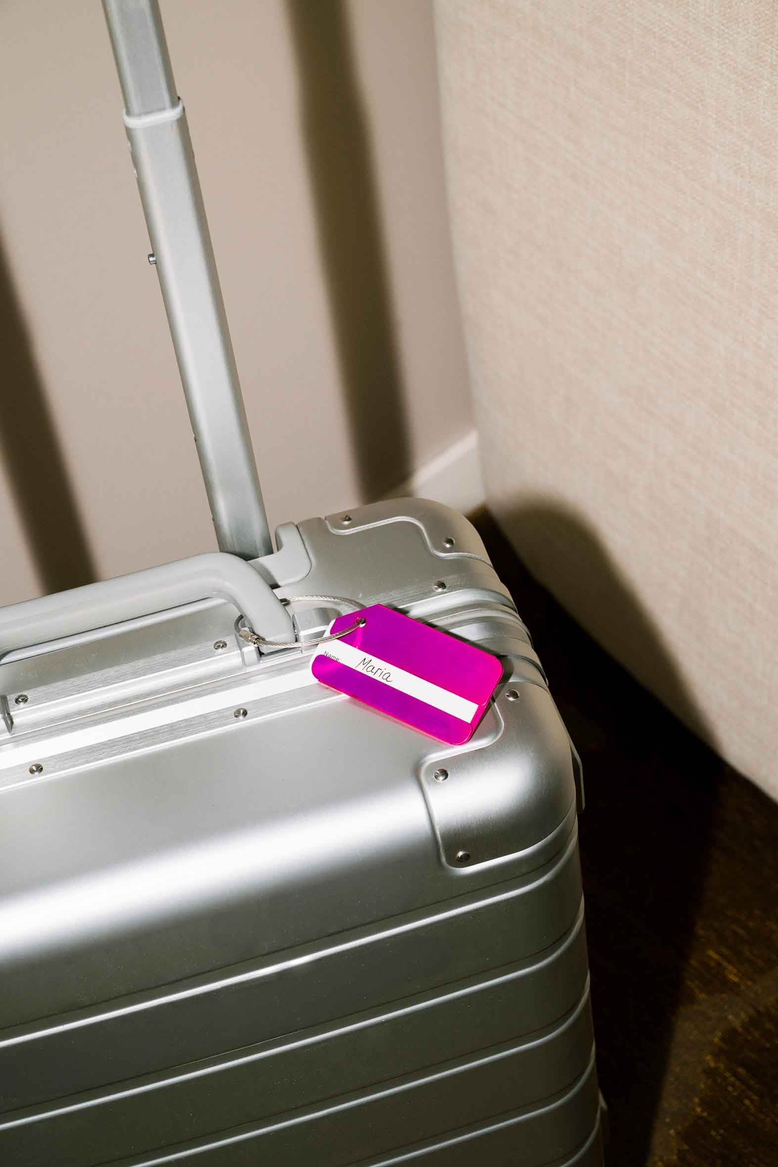 (8er Set) Aluminium Kofferanhänger Gepäck Etiketten Luggage Tag mit Adressschild - Bunt