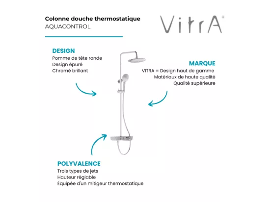 Colonne de douche VITRA Aquacontrol Charm 240 2F