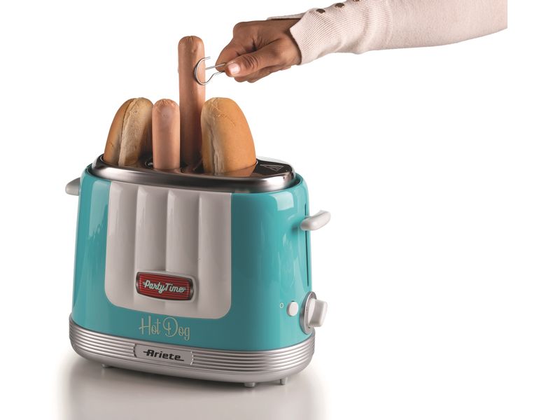 Ariete Hot Dog Maschine Party Time ARI-206-BL Blau Hot Dog-Gerät