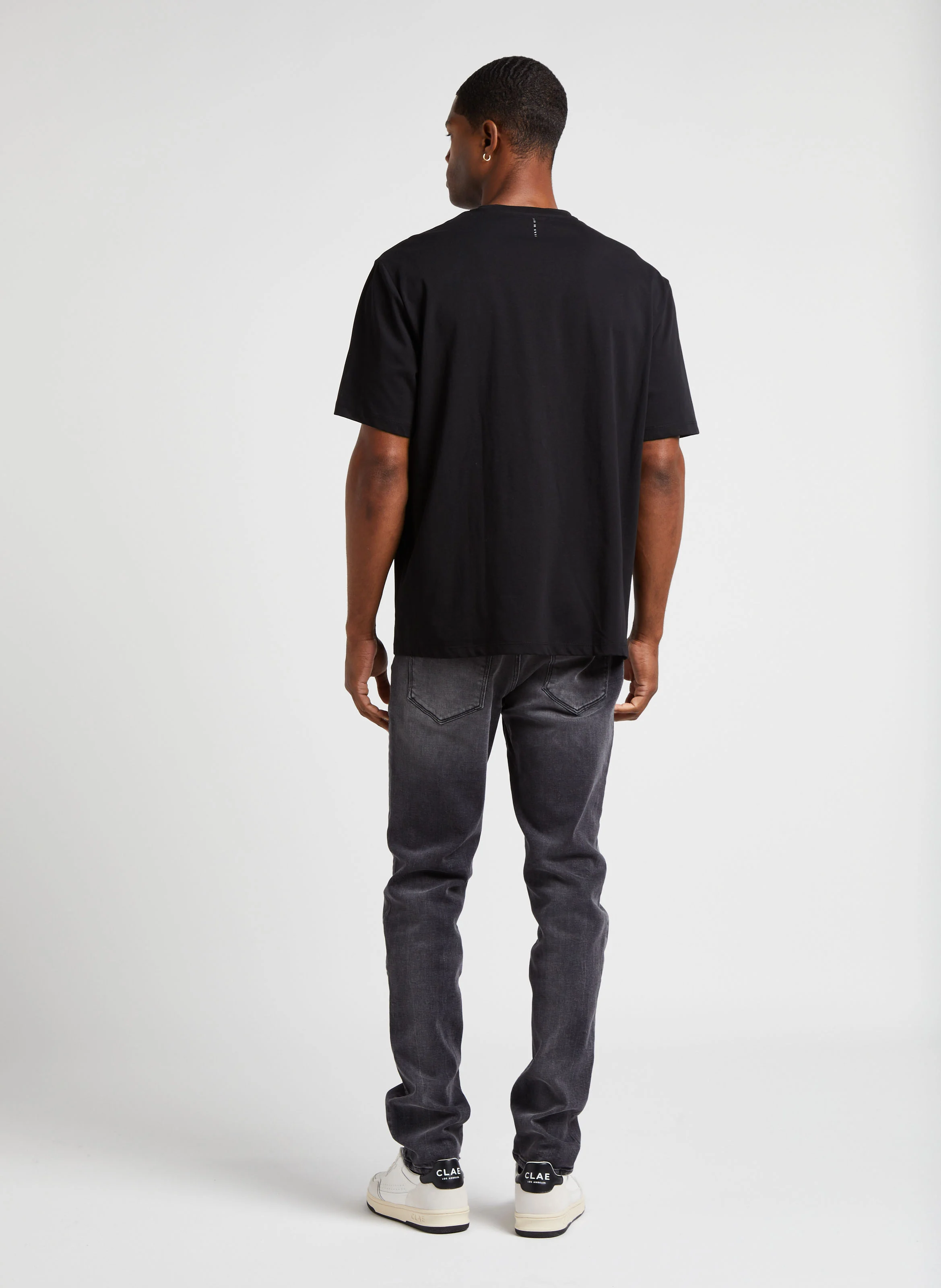 Jean slim en coton mélangé | Gris