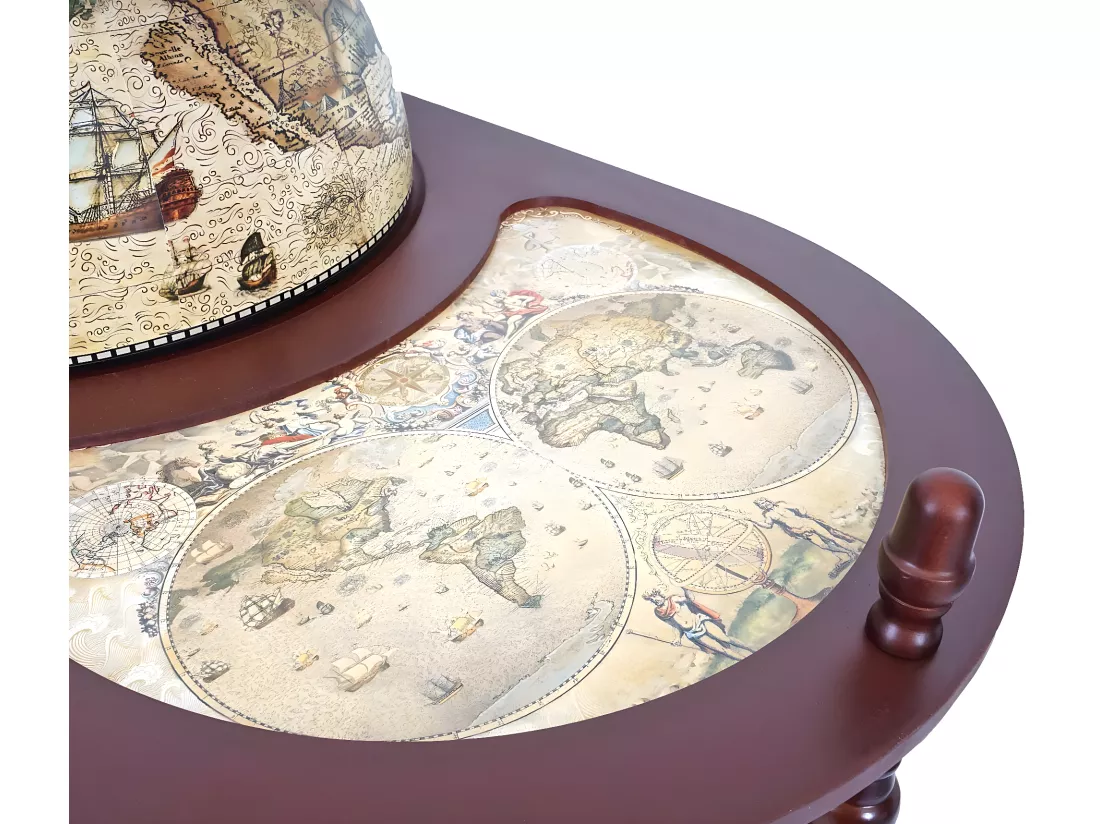 Bar de salon Globe avec table MCW-D84