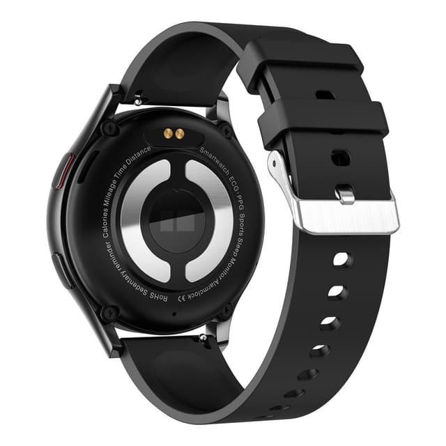 1,43-tommer AMOLED Skærm Smartwatch – EKG, Pulsmåler, Bluetooth-opkald – Sort