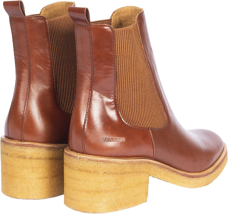 ANGULUS Chelsea støvle med elastik 1837/040 brown/brown