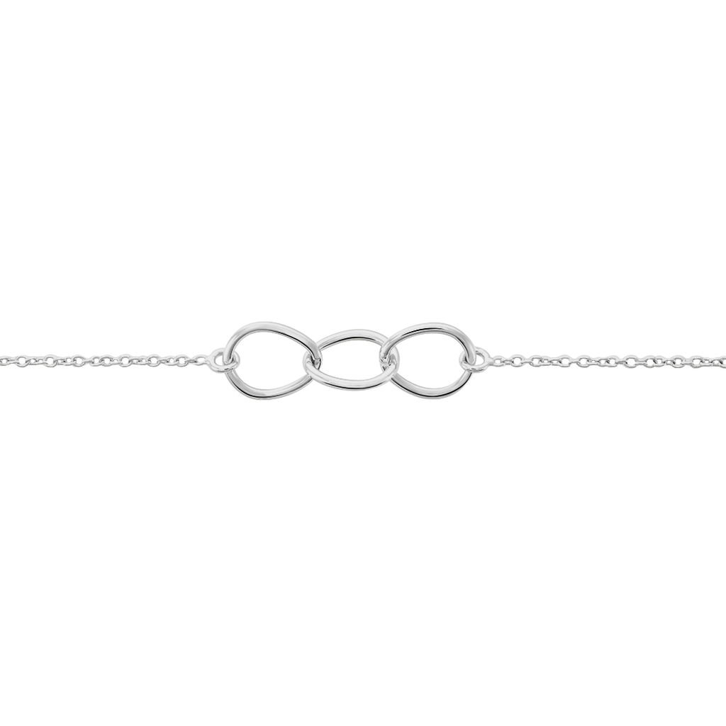 Bracelet Flat Argent Blanc