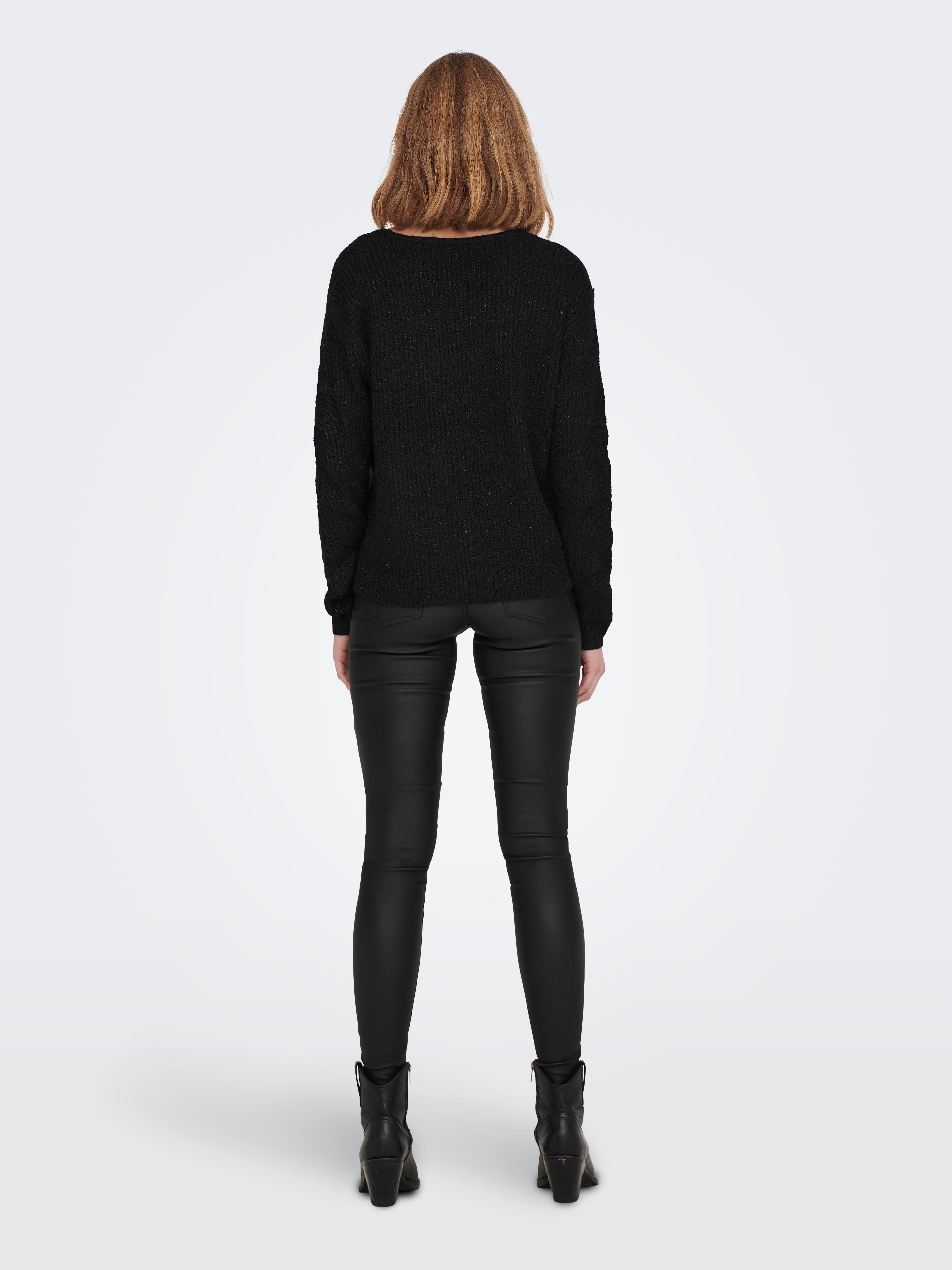 ONLCORA Strickpullover Black