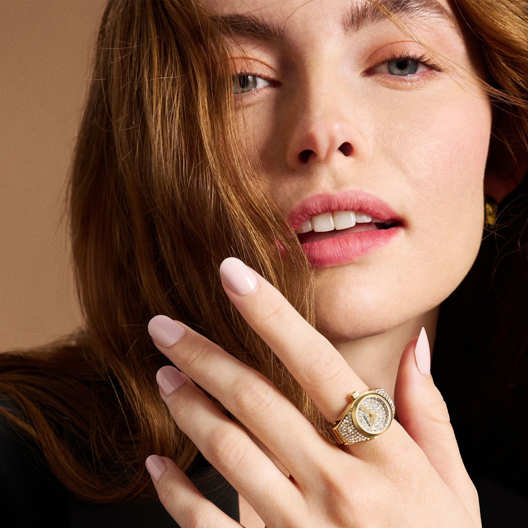 Fossil Uhrenring Goldig