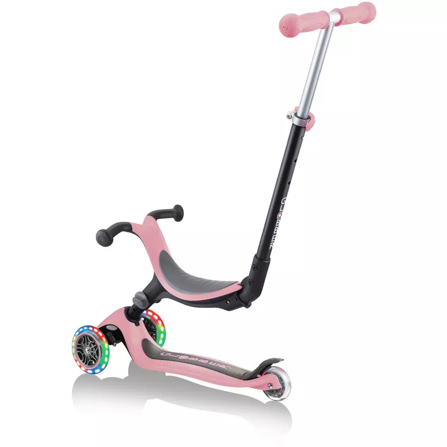 GLOBBER GO-UP 4-in-1 FOLDABLE LIGHTS pastellrosa - mit Leuchtrollen