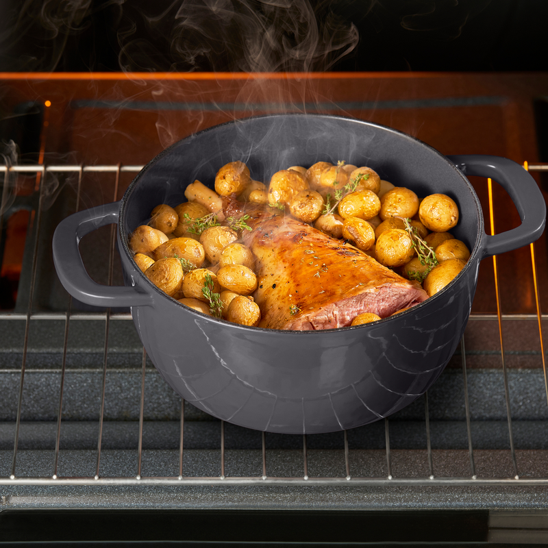 Cast Iron 5,4 l Kasserolle Die Neue aus emailliertem Gusseisen