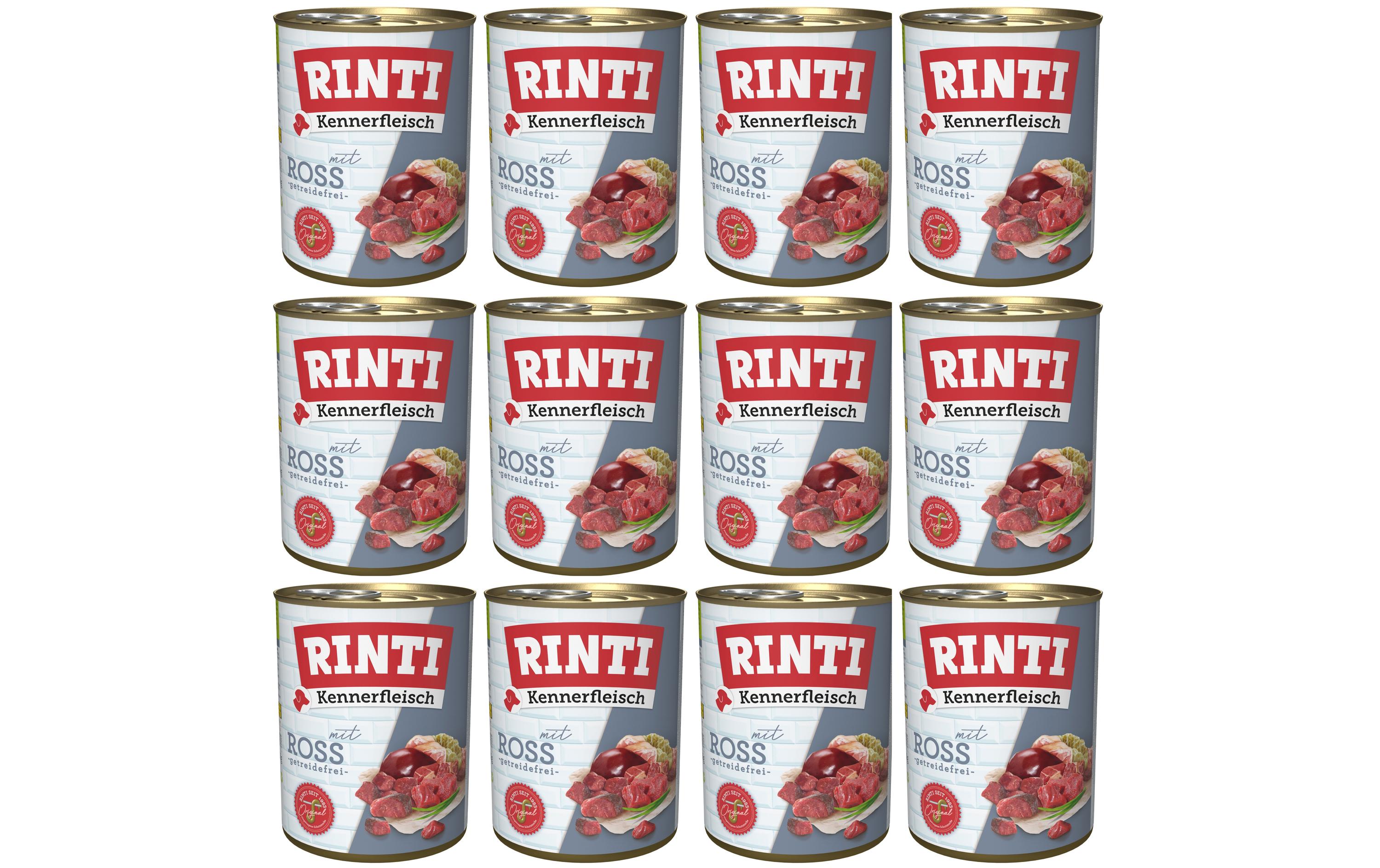 Nassfutter Kennerfleisch pur Dose Ross, 12 x 800 gAlleinfuttermittel für ausgewachsene Hunde