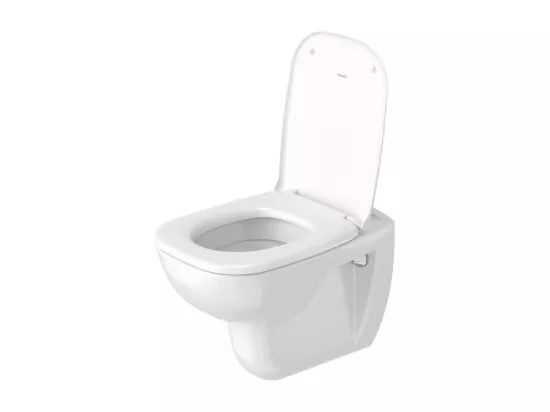 WC suspendu DURAVIT D-code avec abattant frein de chute synthétique