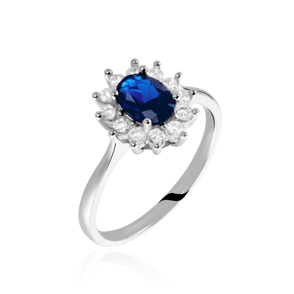 Bague Perez Argent Blanc Oxyde De Zirconium