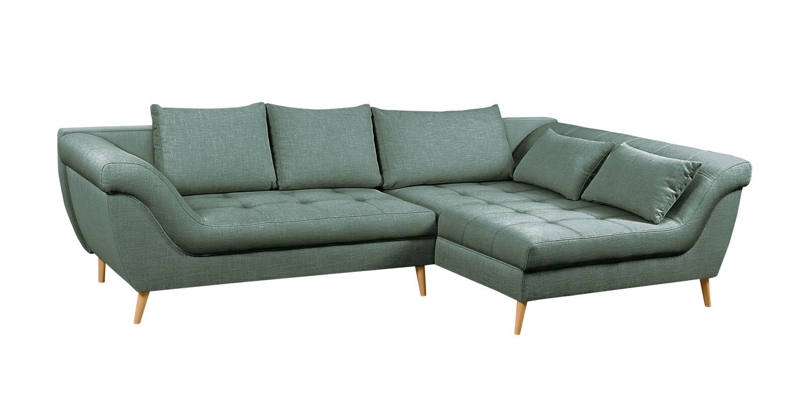 Ecksofa ANDERSON 315 x 175 cm olivgrün