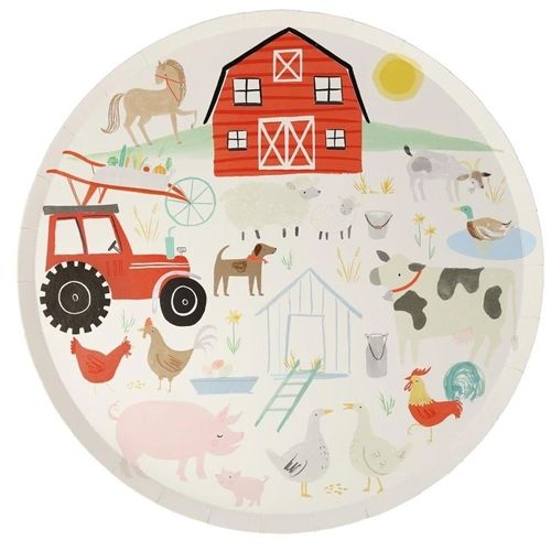 Meri meri bordjes boerderij - large - 8st