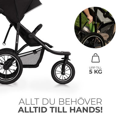 Kinderkraft HELSI 2 Terrengvogn, Black