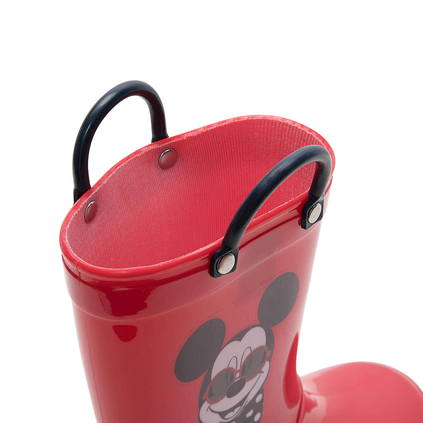 Bottes de pluie en caoutchouc à pois all-over avec print Mickey  du 20 au 23