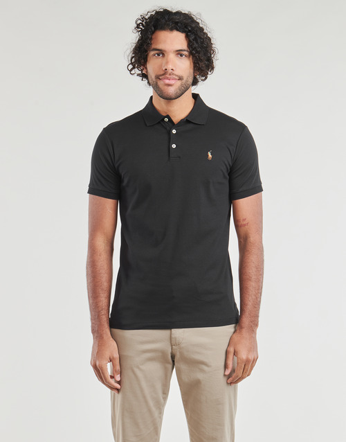 Polo Ralph Lauren - POLO COUPE DROITE EN PIMA COTON Negro / Polo / Negro