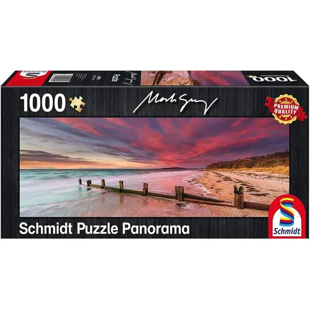 Schmidt Spiele Puzzle - Panoramapuzzle Mark Gray: McCrae Beach, Mornington Peninsula, Victoria, Australia, 1000 Teile