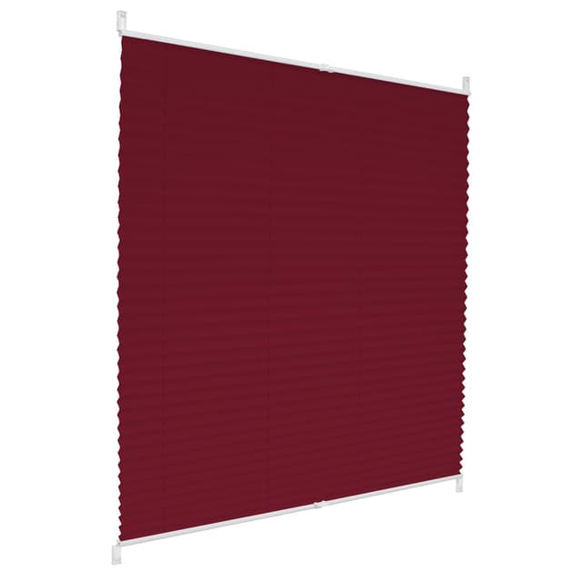 ECD Germany Plisseret Clamp Fix uden boring 55x200 cm Bordeaux Viewpt Sol og