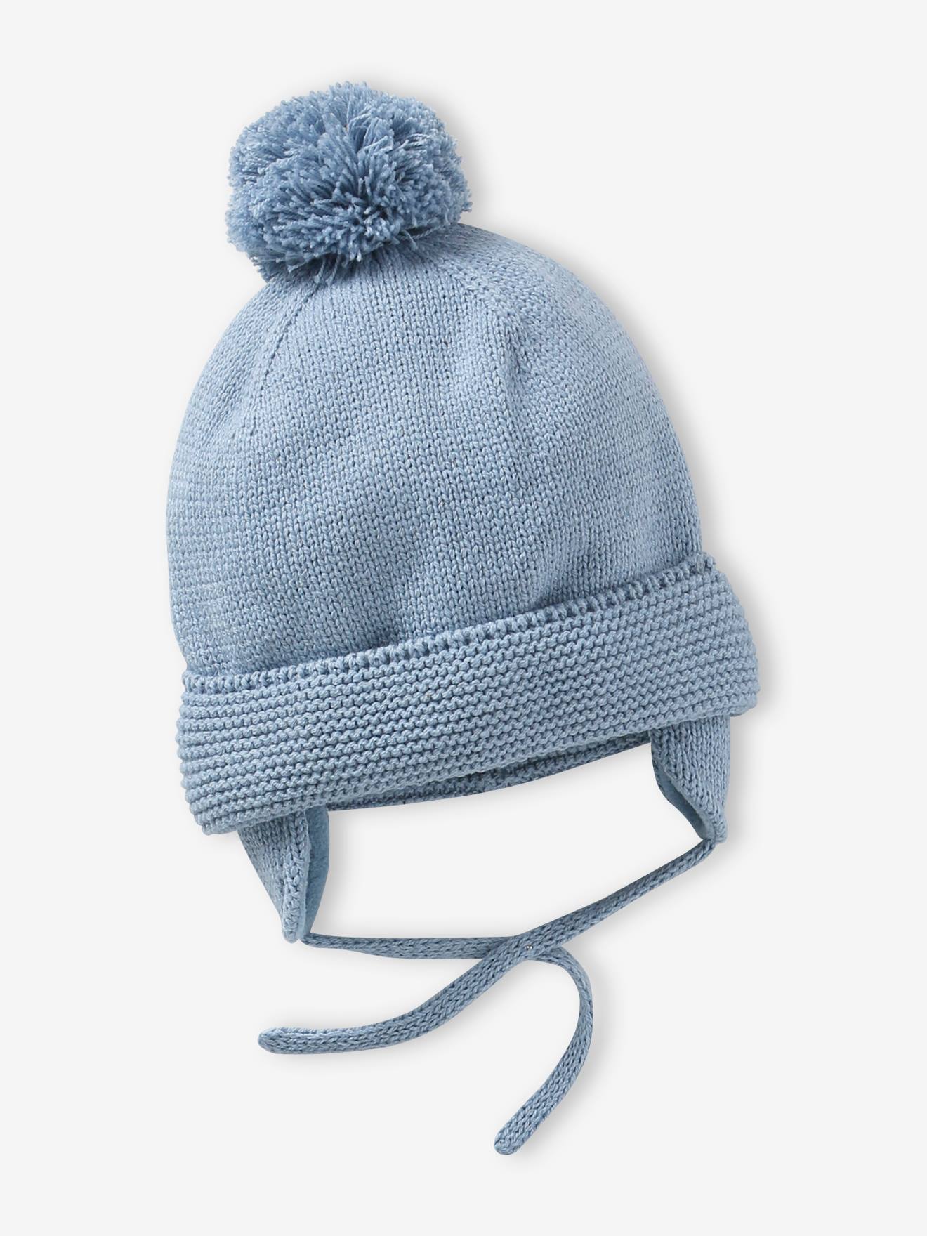 Conjunto para bebê menino: gorro + cachecol tubular + luvas