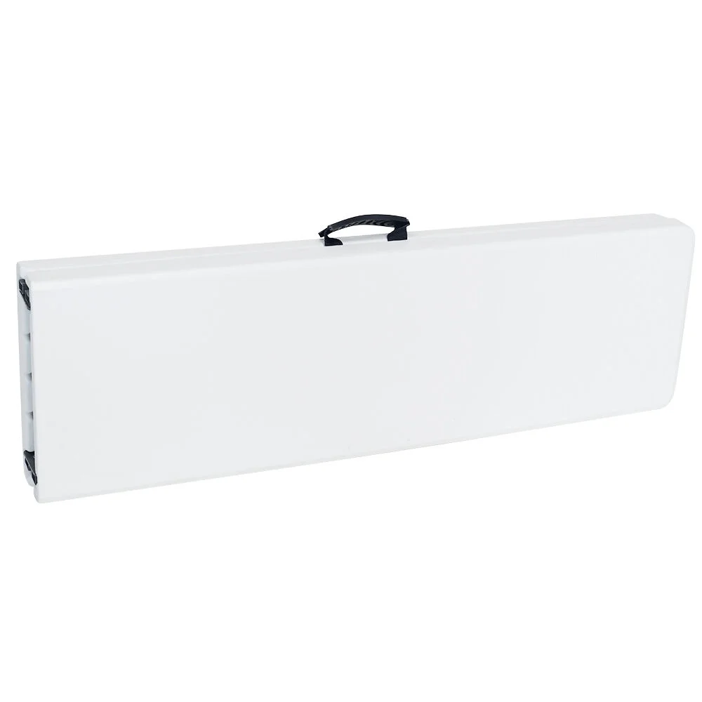 Banc de jardin pliant Fiesta blanc 183x28xH74cm