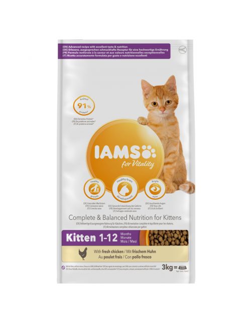 Iams Kitten & Junior Kip - Kattenvoer