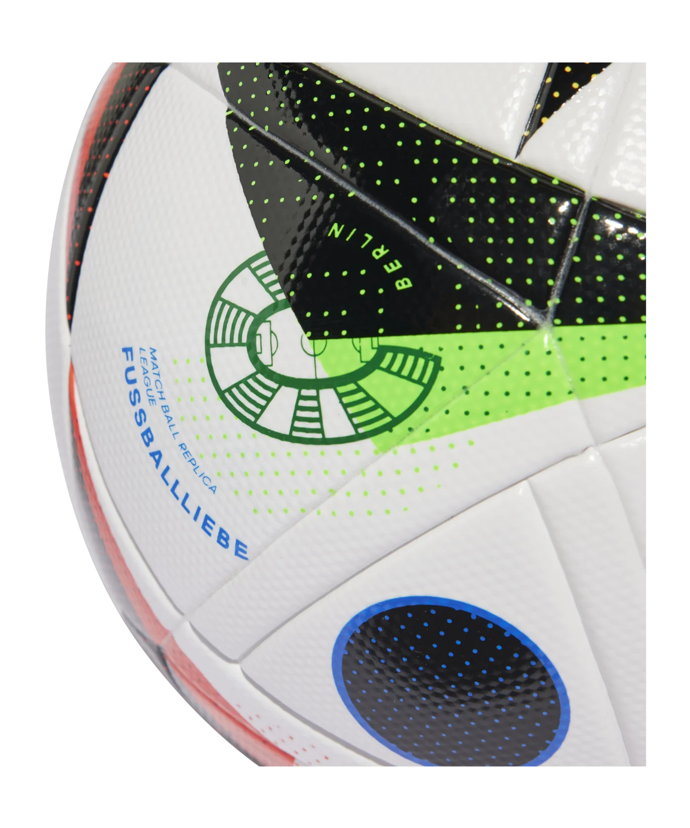 adidas Fussballliebe League EM 2024 Trainingsball Box Weiss Schwarz