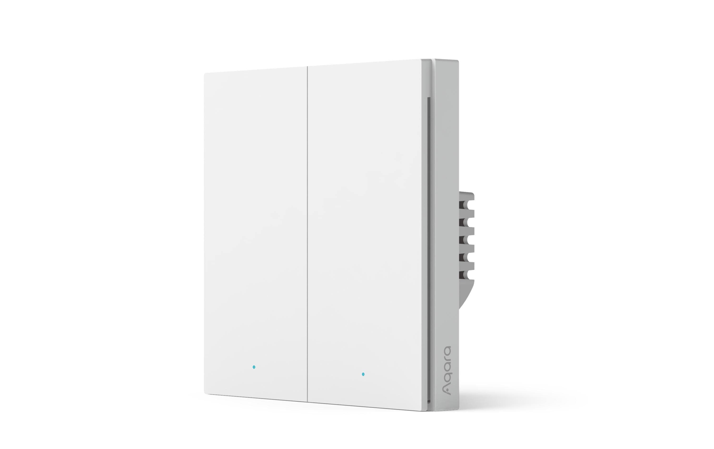 Funk-Schalter H1 EU, Doppel, Zigbee 3.0Smarthome UP Wand-Schalter