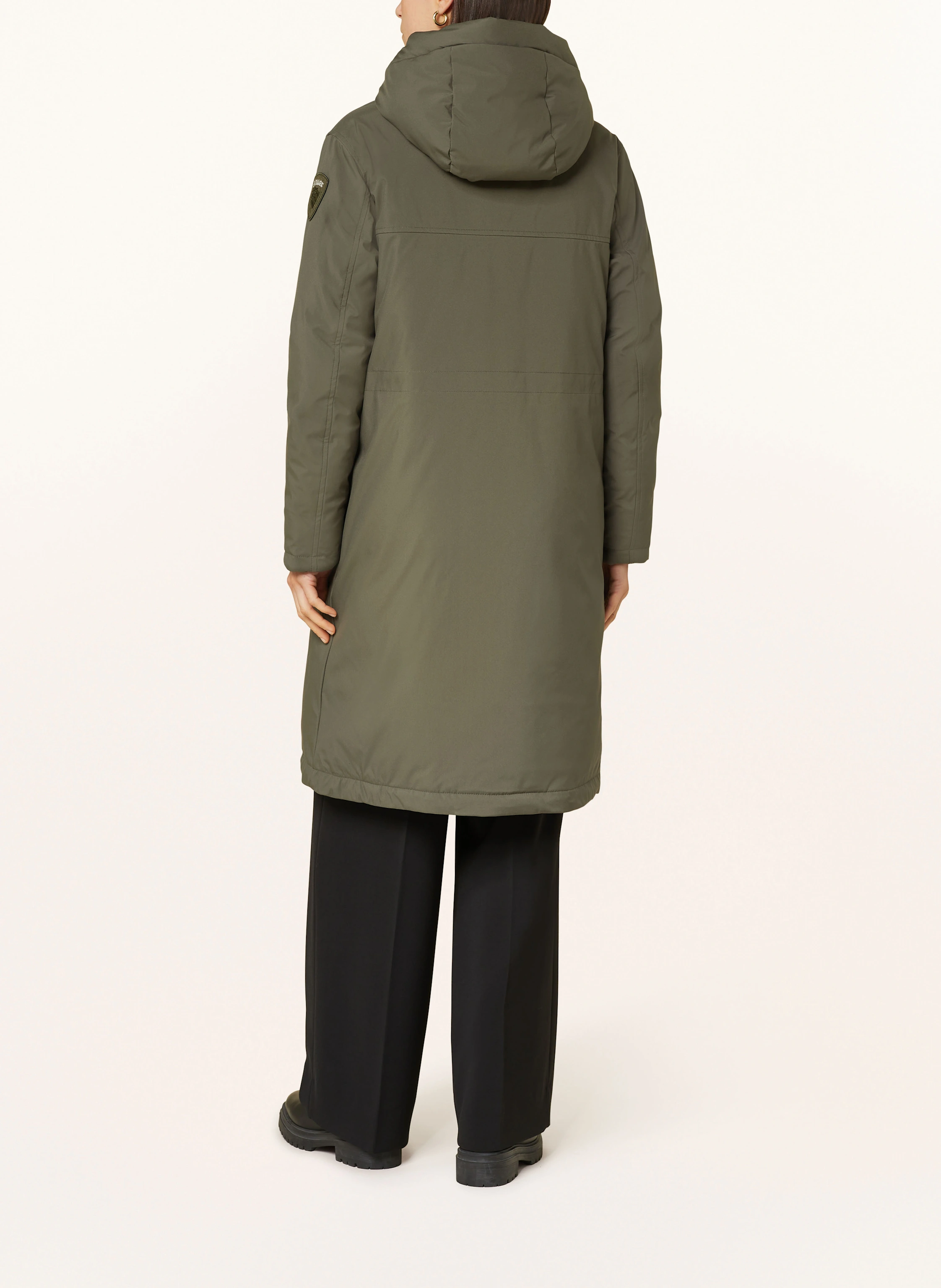 Blauer Daunenmantel CARMEN
