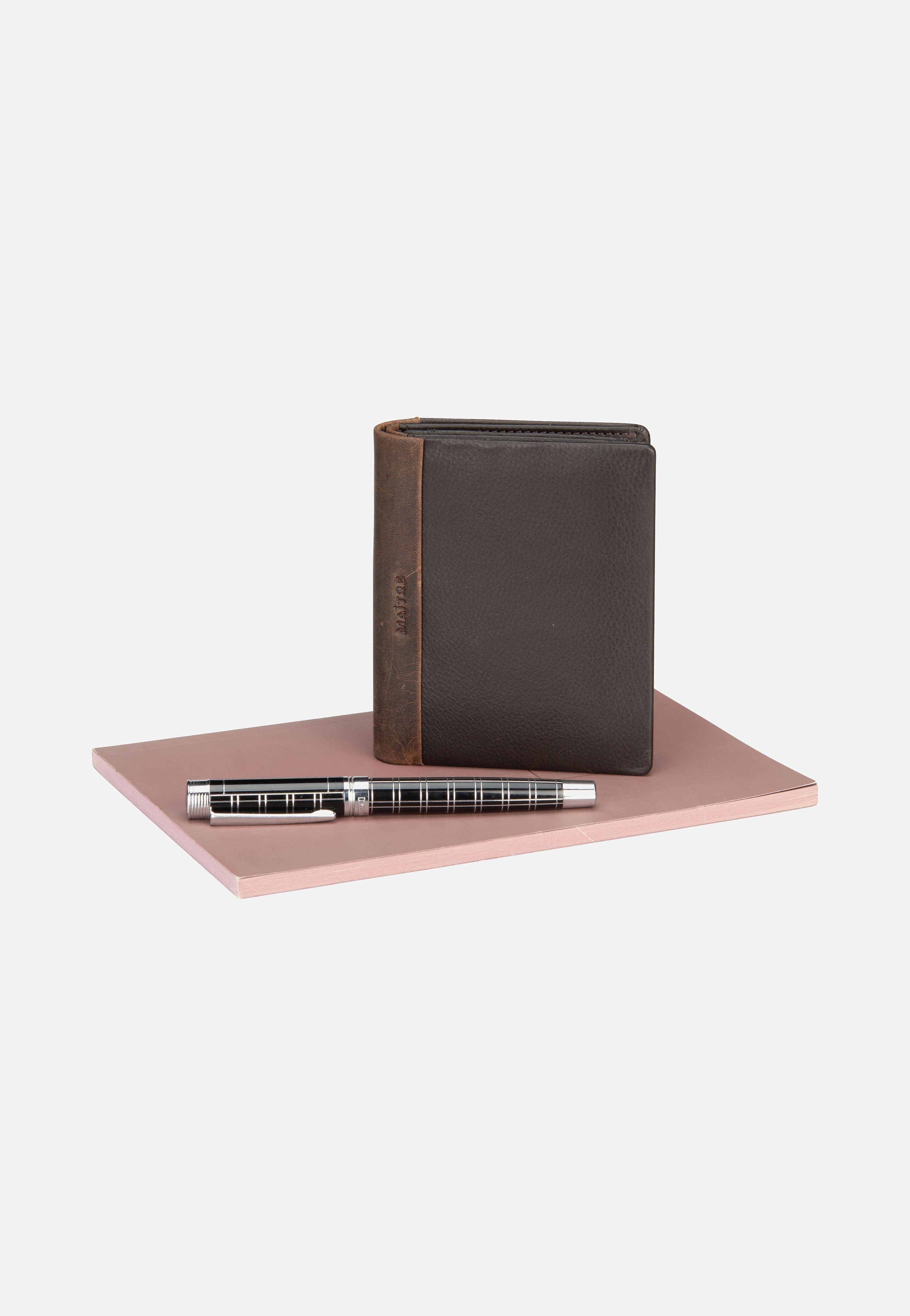 Bundenbach Hainer Billfold V8 Dark Brown - Portemonnaie