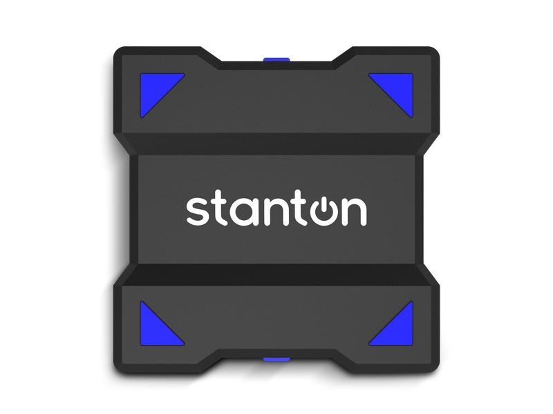 Stanton Plattenspieler STX Schwarz Tragbarer Plattenspieler mit sofortigem Zugriff auf die gesamten Turntablist-Fähigkeiten