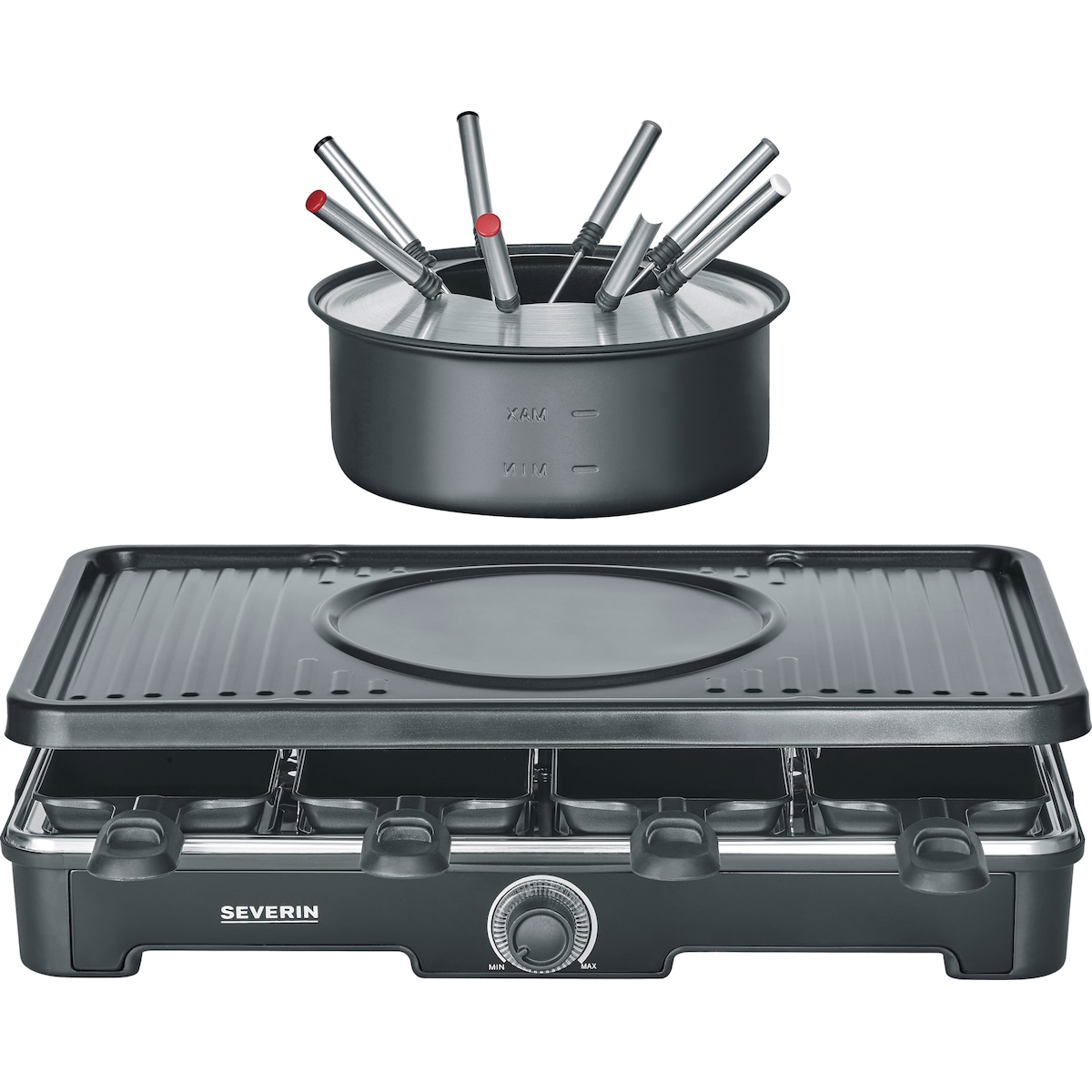 Severin raclette-fondue maskin RG 2347 (sort)