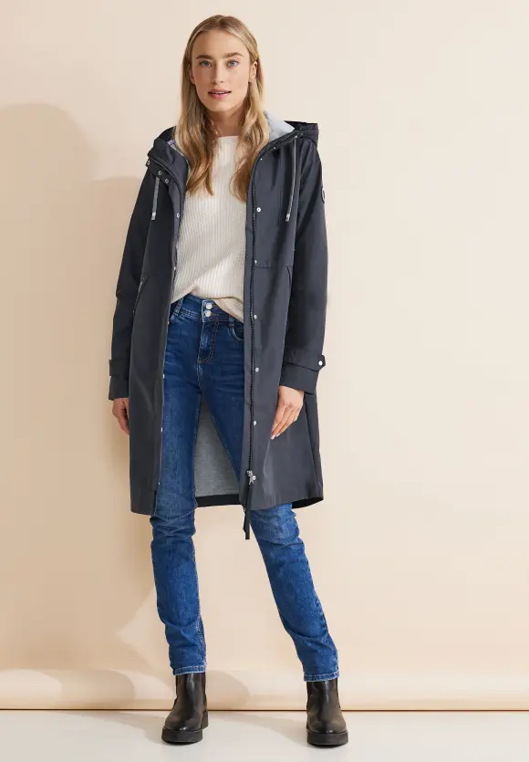 Doubleface Teflon Parka - gravity blue