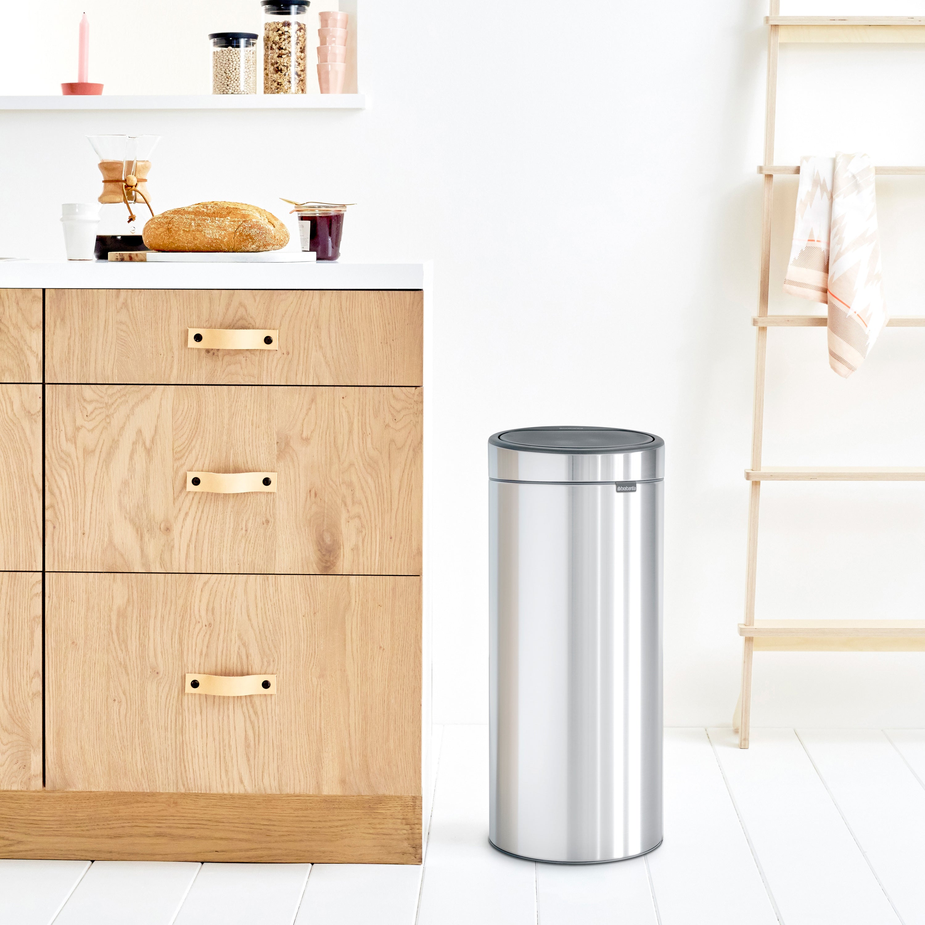 Brabantia Touch Bin New Afvalemmer 30 Liter Vingerafdrukvrij