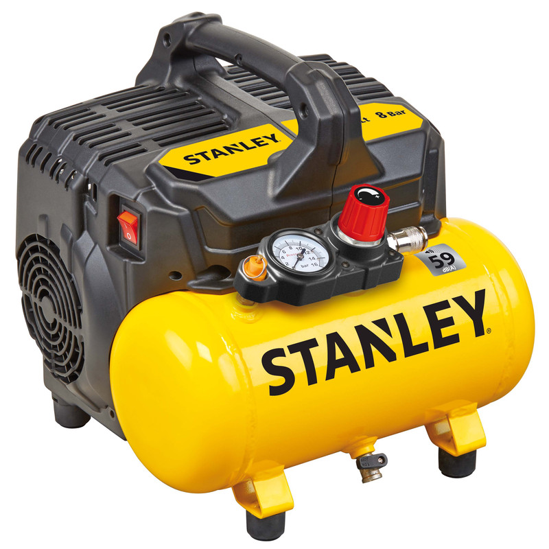Stanley DST100/8/6SI Silent compressor olievrij 6L