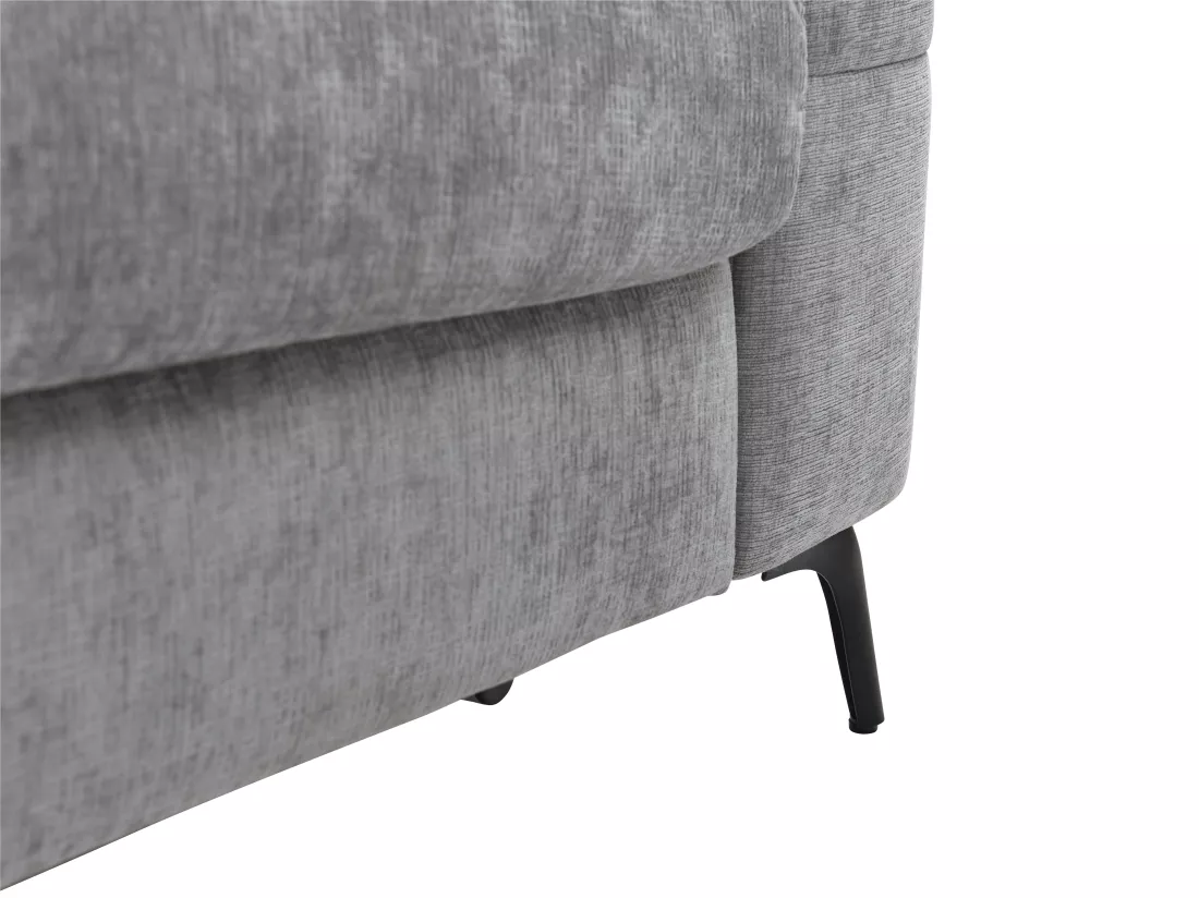 Canapé 3 places convertible express en tissu gris DUJARDA