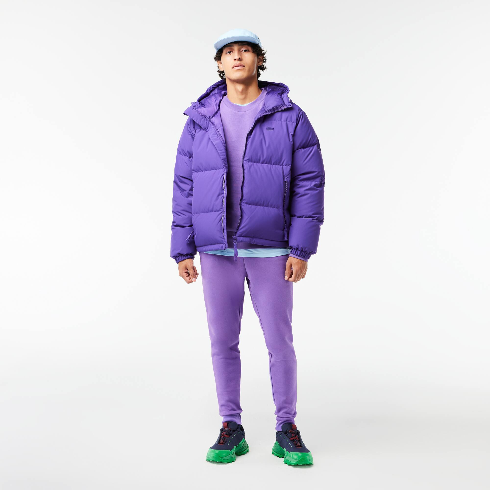 Pantalon de survêtement Jogger slim fit homme en molleton de coton biologique Pantalons de survêtement - Violet - Lacoste - Homme