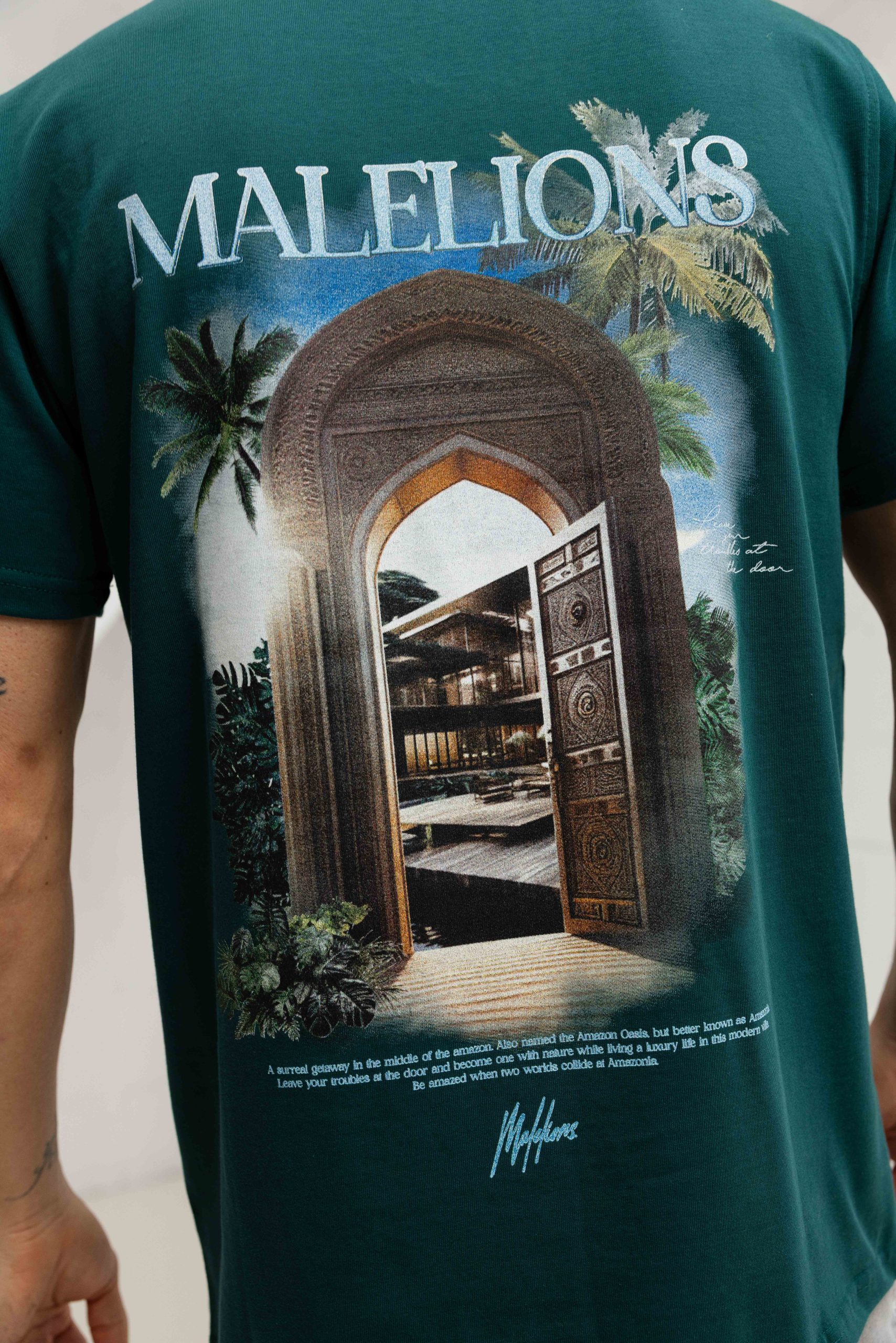 Malelions Amazon T-Shirt Heren Groen