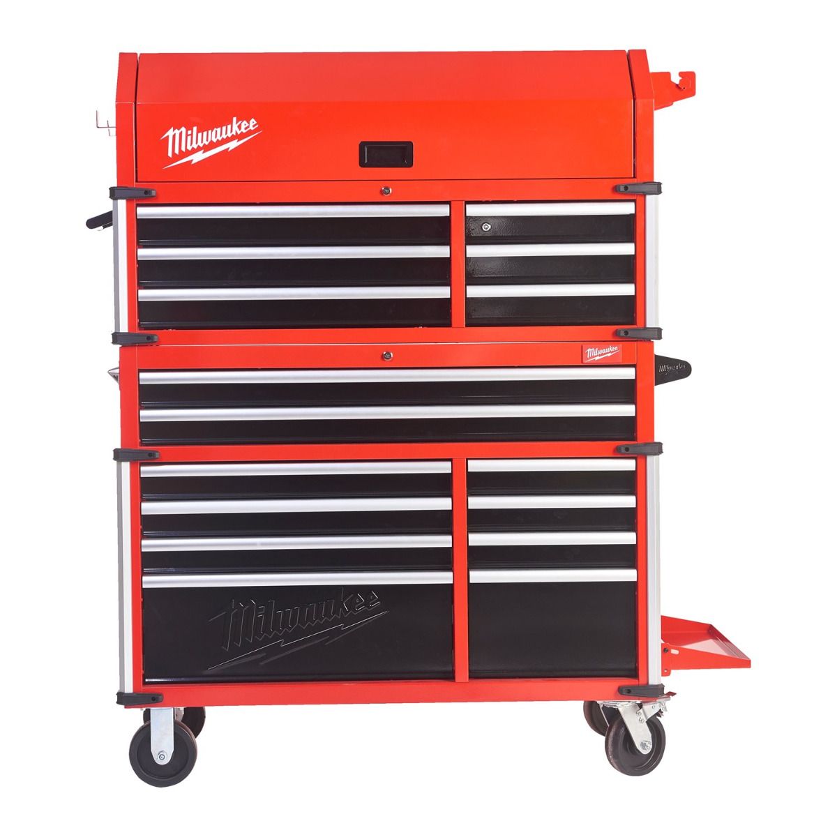 Milwaukee TOOLGUARD™ SRC46-1 Stalen gereedschapswagen rood 117cm 10 lades - 4932478852