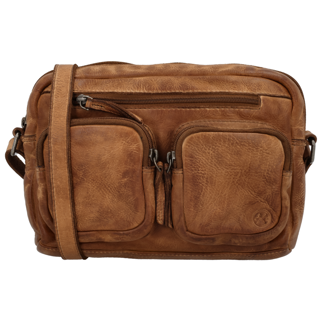 Hide & Stitches Paint Rock Schoudertas S Cognac