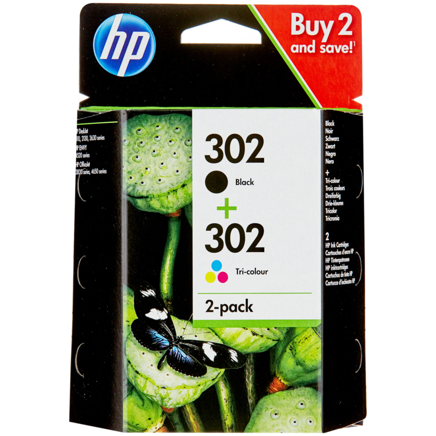 HP Tintenpatrone 302 DeskJet Combopack X4D37AE